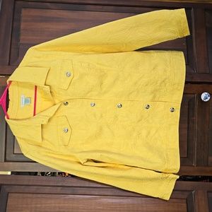 Yellow Laura Ashley Jacket size XL